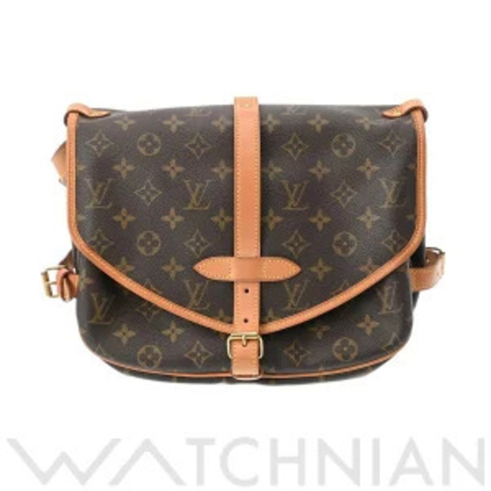 Louis Vuitton Monogram Saumur Brown Canvas Shoulder Bag
